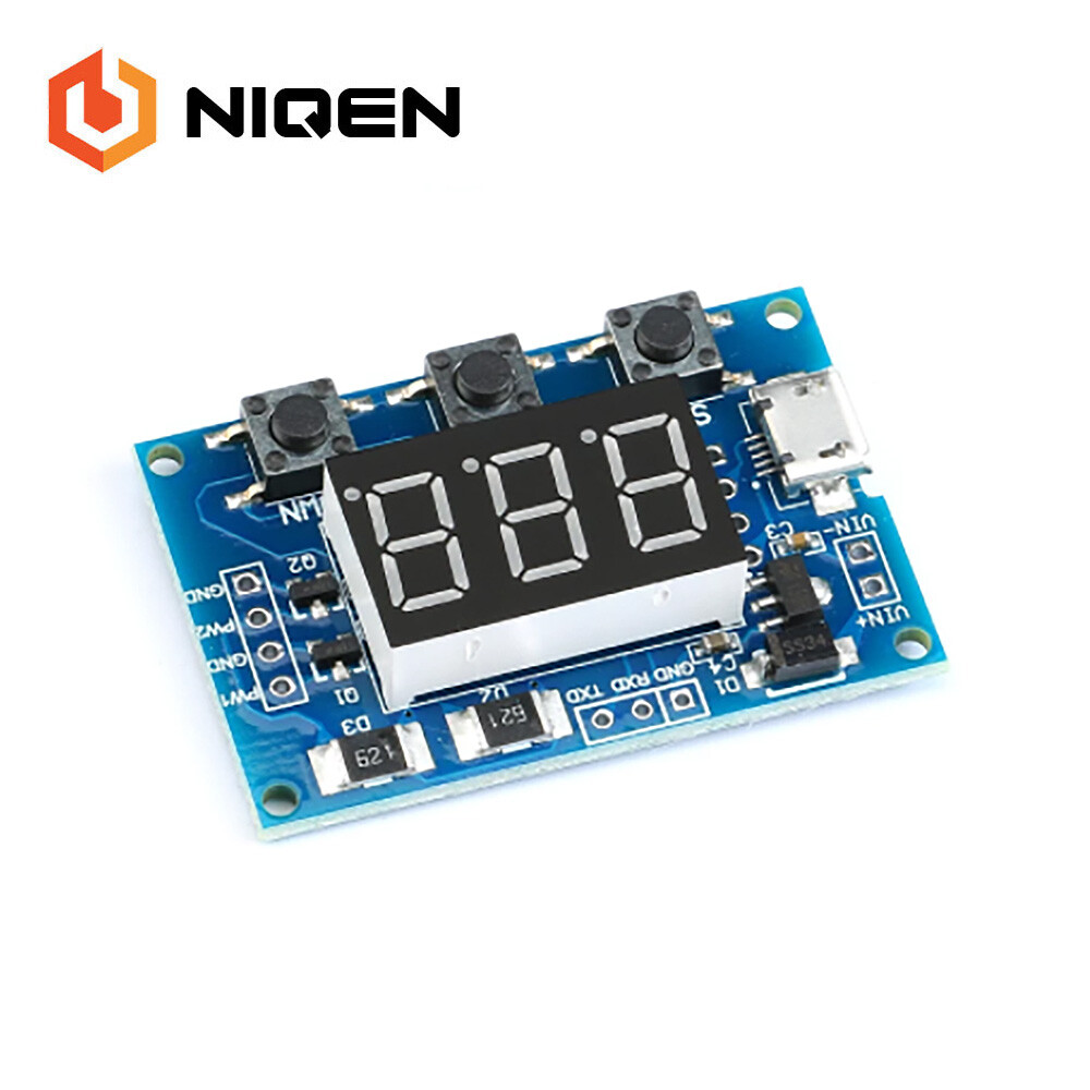 Micro USB DC 2CH PWM Signal Generator Pulse Frequency LED Display Module