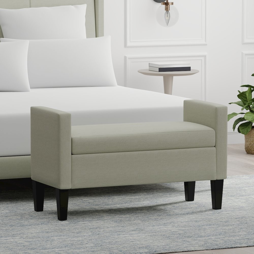 41.5" Storage Bench -Beige