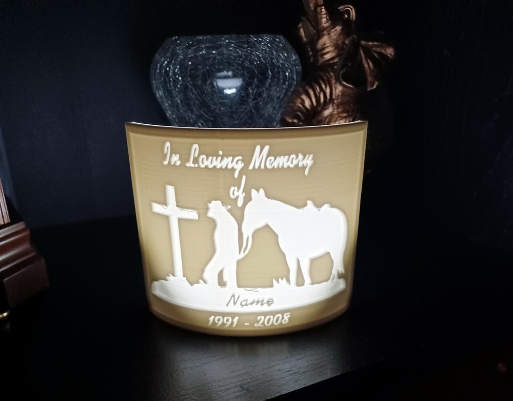 CUSTOM PERSONALIZED 3D PRINTED PHOTO LITHOPHANE