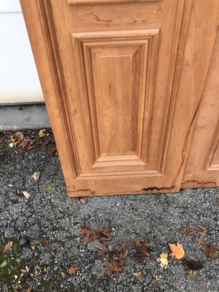 MAR B Beautiful Pair Double Doors Heavy Profile Cherry 4‘ X 95”