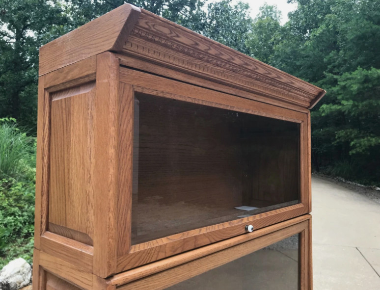 Antique Oak Stacking Lawyers Bookcase