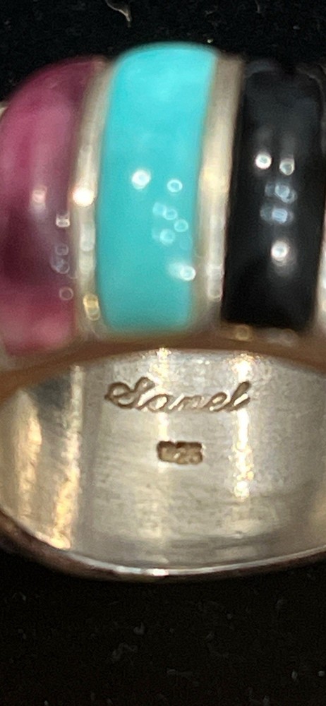 Sanel Sterling Silver Multi Stone Ring
