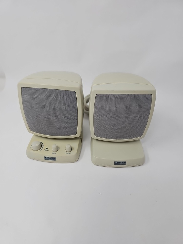 Altec Lansing ACS340 Multimedia Computer Wired 3.5mm Speakers Tested Works