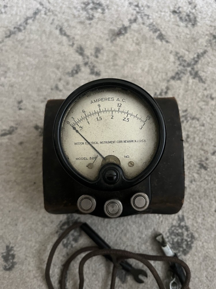 Weston Electrical Instrument Model 528 Ac Amp Meter