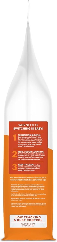 Low Tracking & Dust Control Multiple Cat Unscented Natural Ingredients Quick