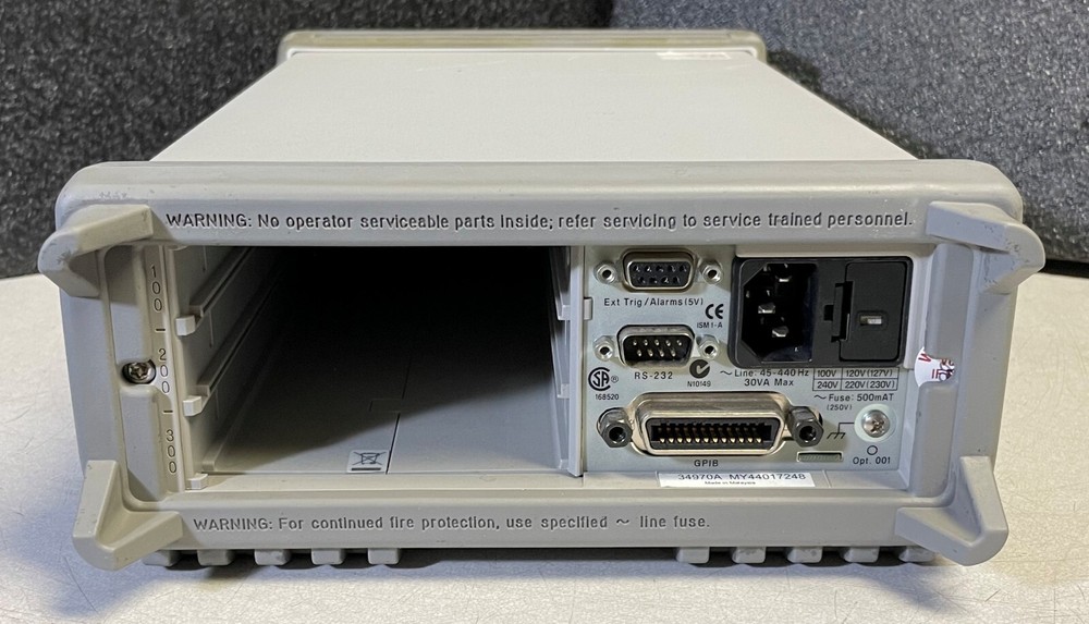 Agilent HP 34970A Data Acquisition Data Logger Switch Unit w/ 6.5 Digit DMM