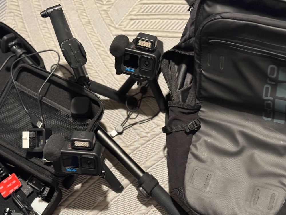 2 Go Pro hero 12 creator edition action cameras