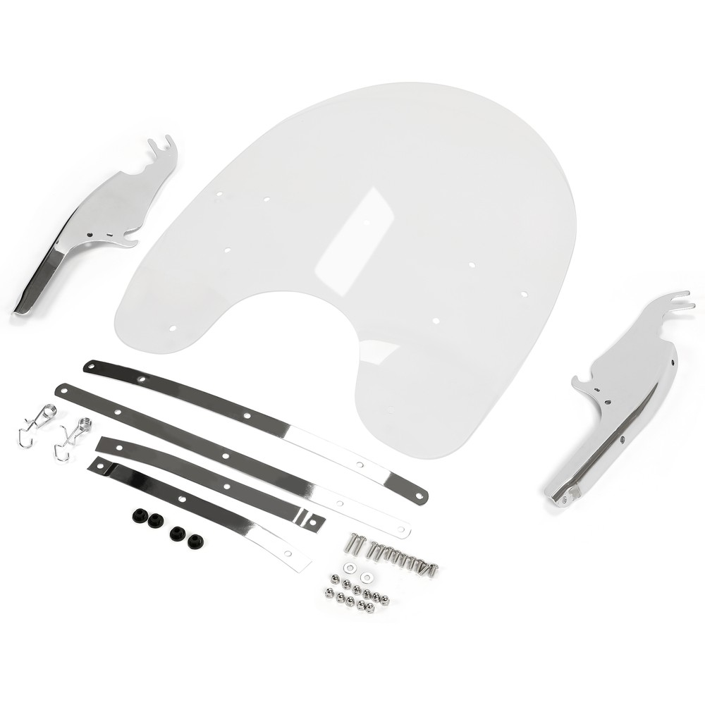 Clear Windshield Windscreen For Harley Heritage Softail Classic FLSTC 2000-2017