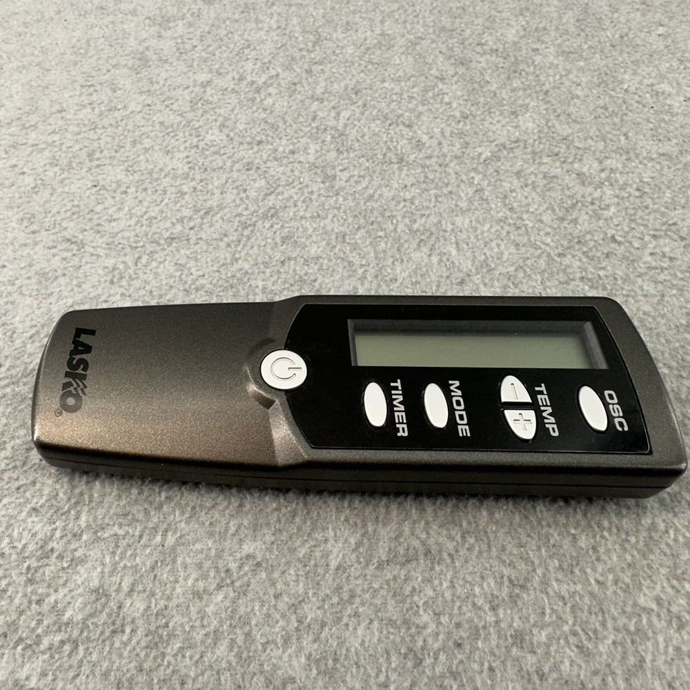 LASKO Fan Remote Control 6 Button Digital LCD Screen Timer Temp Oscillating Mode