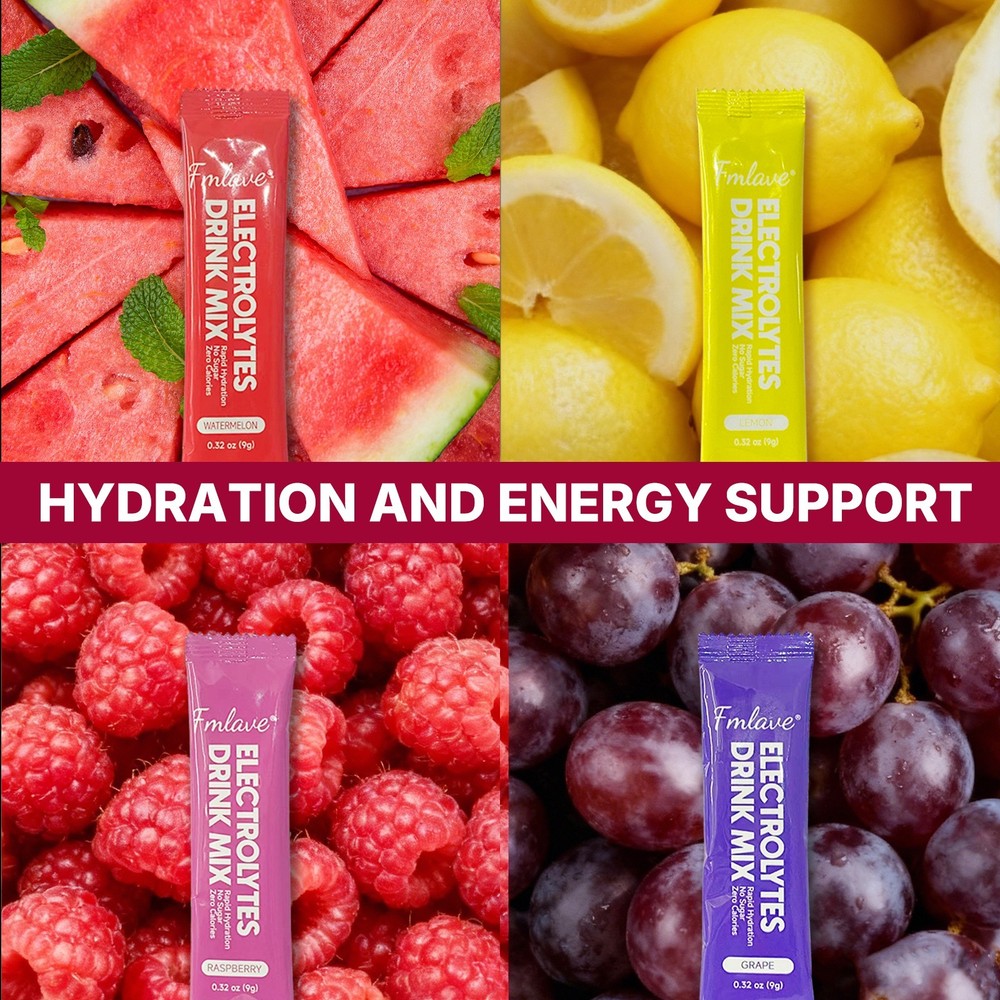 Electrolyte Hydration Packets - Best Electrolytes Drink Mix - Sugar Free Formula