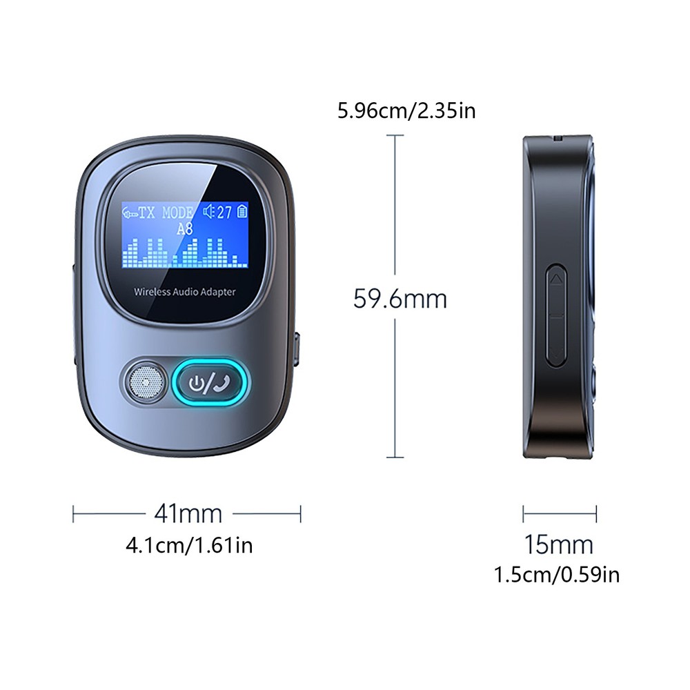 1*Bluetooth 5.3 USB Wireless Transmitter Receiver Audio Adapter 3.5mm Aux
