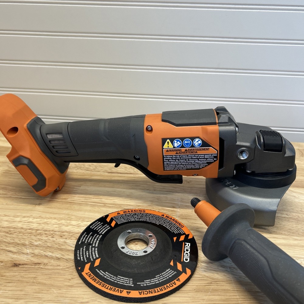 RIDGID R86047 18V Paddle Switch Angle Grinder