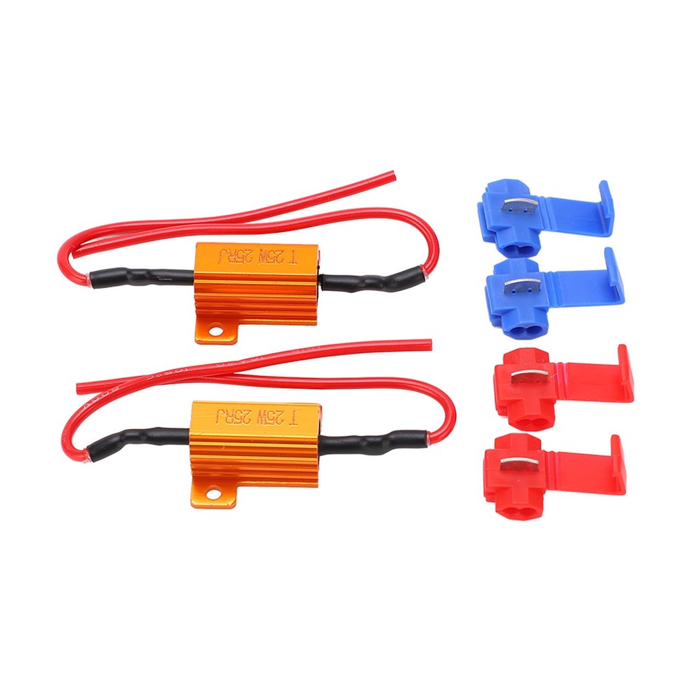 ♡ 2set 25W 25Ω LED Resistance Decoder Anti Corruption Load Indicator Resistor