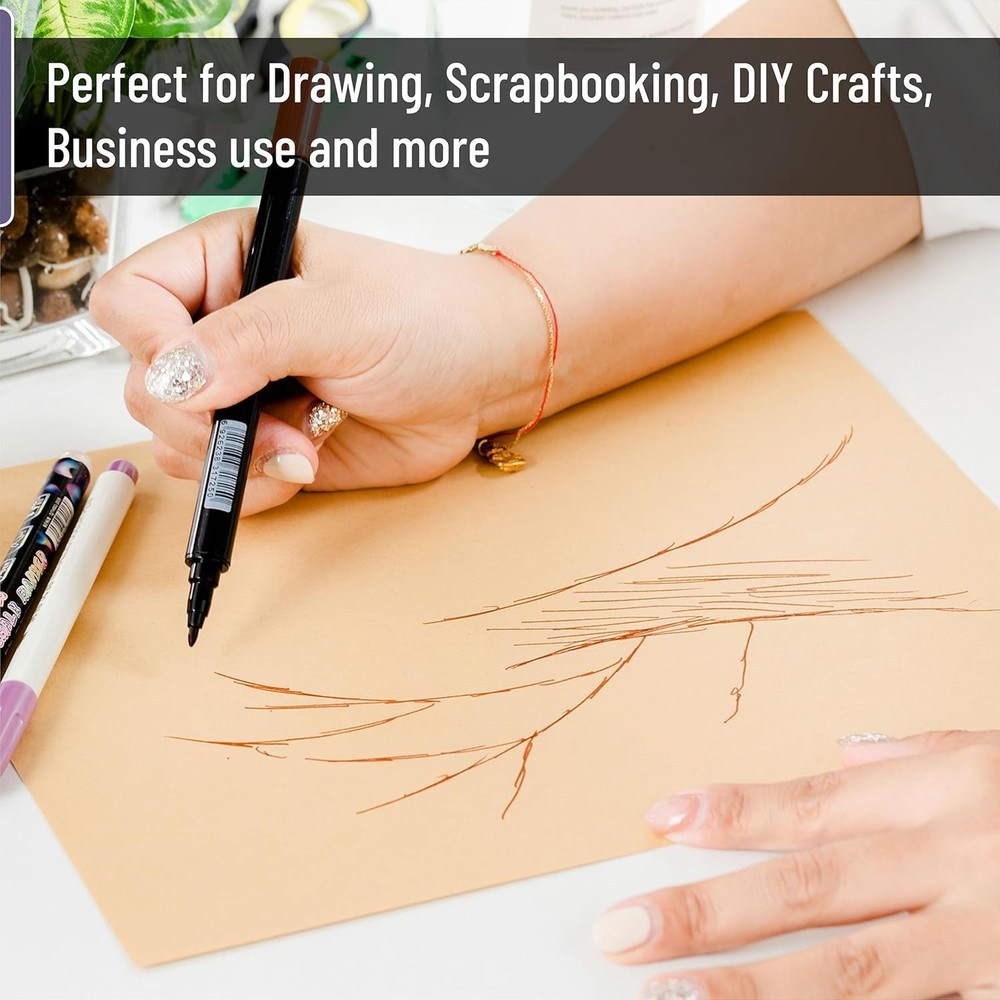 Durable Brown Craft Paper Sheets - 100 Count, 8.5 x 11 for Versatile Projects