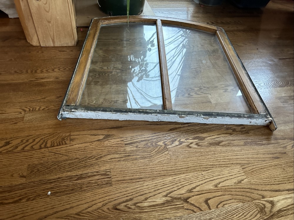 Antique Vintage Glass Window Frame