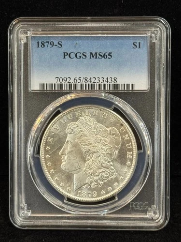1879 S Morgan Silver Dollar PCGS MS-65