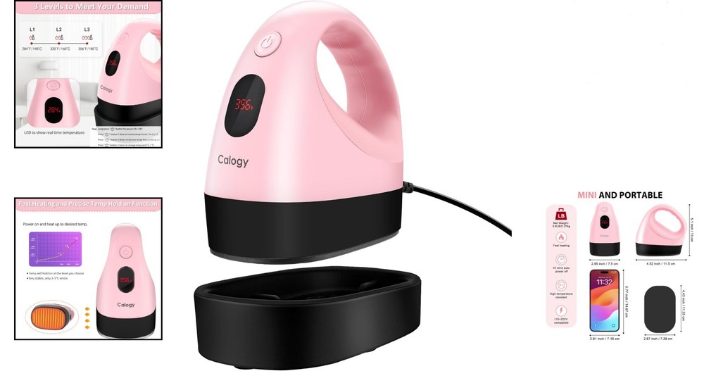 Portable Mini Heat Press - Safety Features & One-Button Control for Easy Use