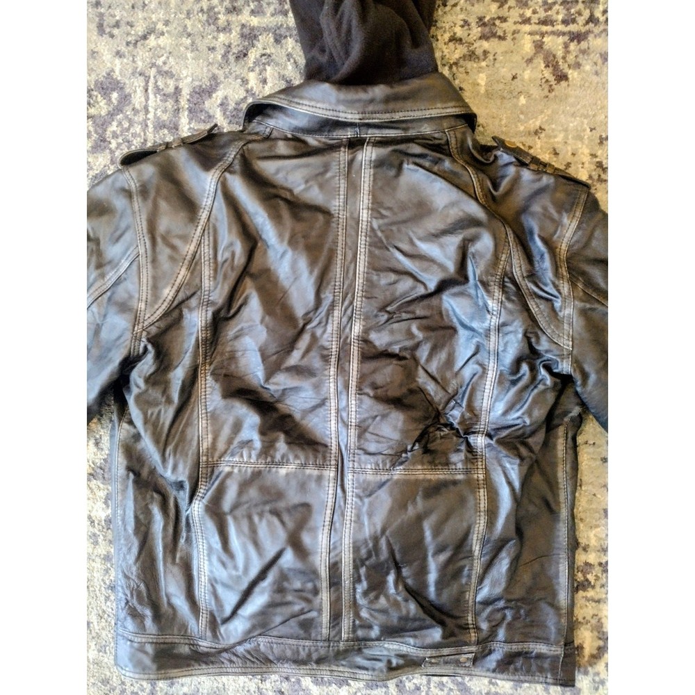 Custom Bilt Drago Leather Motorcycle Jacket - XL - Distressed Biker Armor