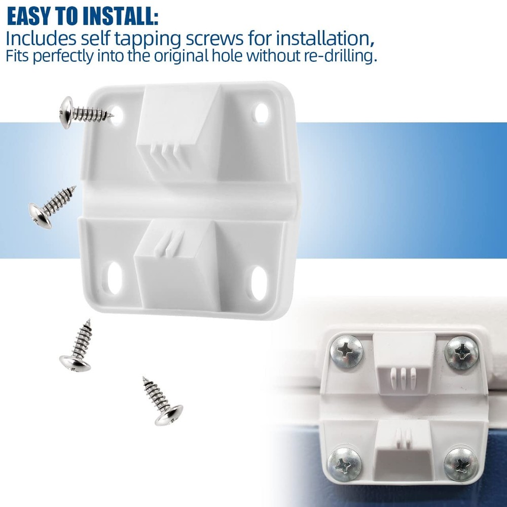 Cooler Plastic Hinges Replacement for Coleman - White