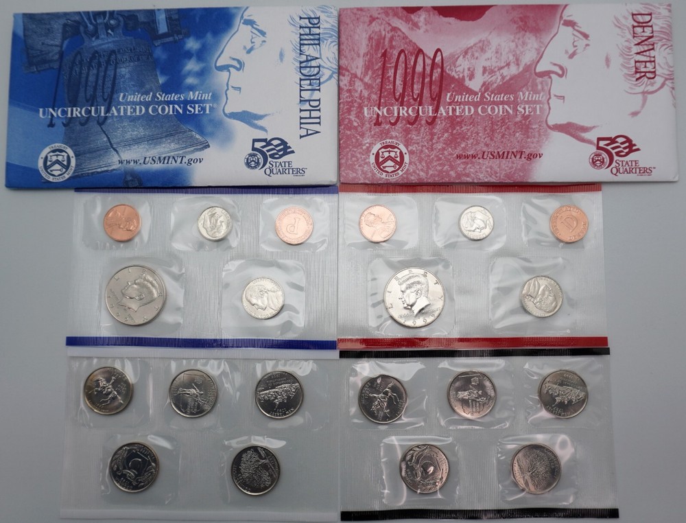 1999 - P&D Uncirculated US Mint Coin Set in OGP