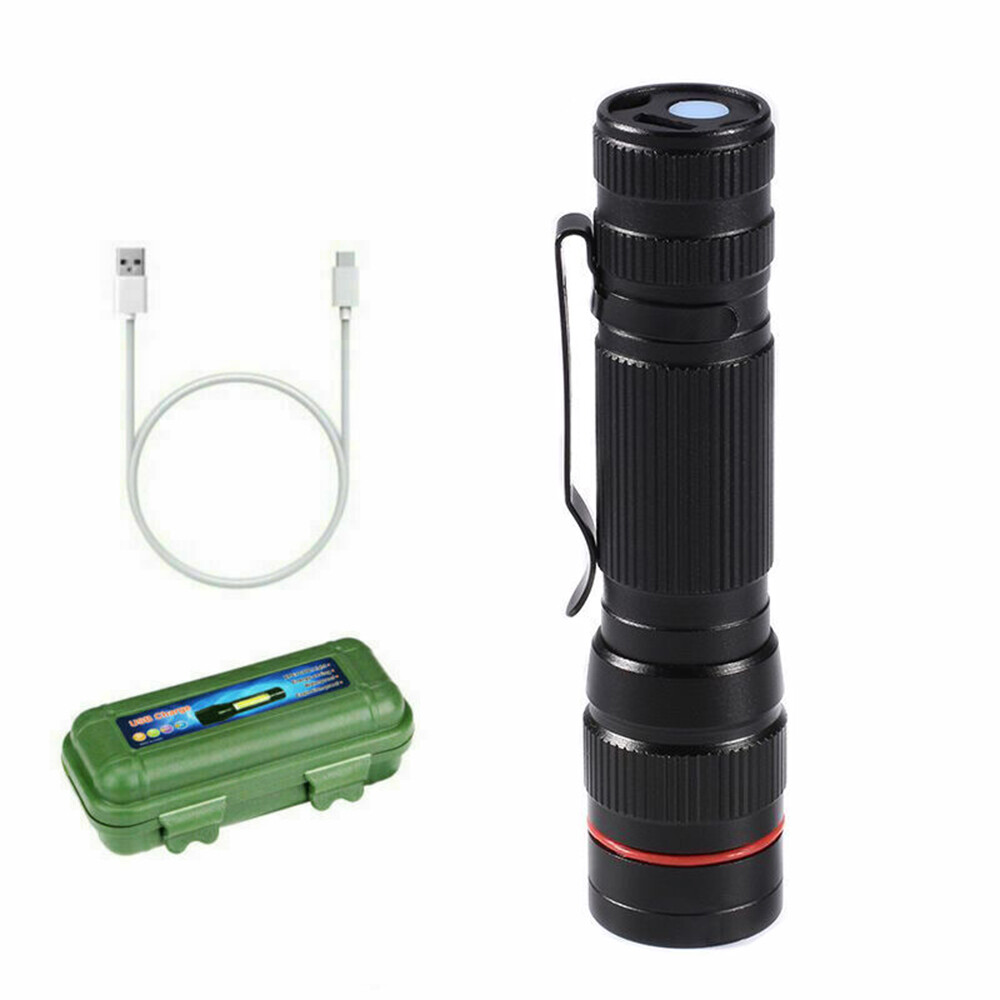 350000000 Lumen Super Bright LED Tactical Flashlight Rechargeable LED Work Light