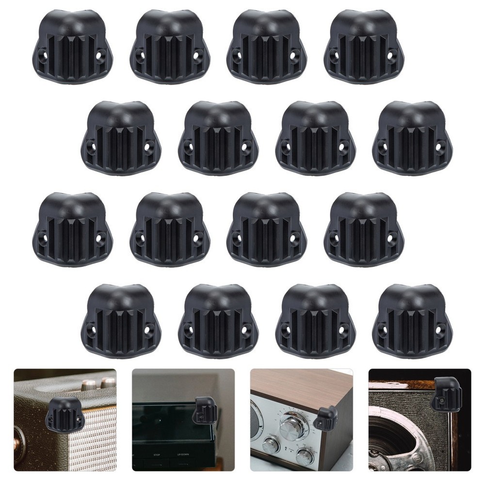 Speaker Protection Corners 16Pcs Black Wrap Covers for Collision