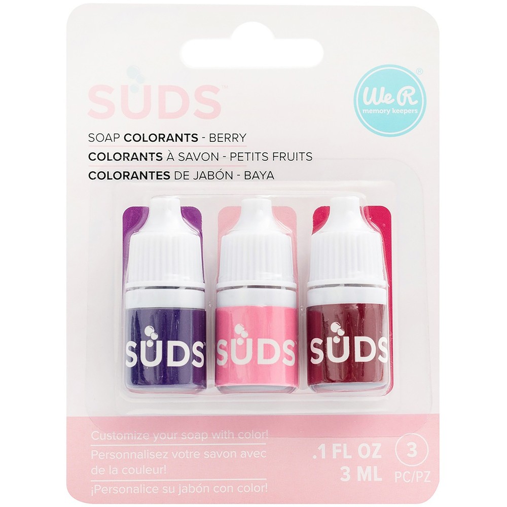 We R SUDS Soap Maker Colorant 3ml 3/Pkg-Berry