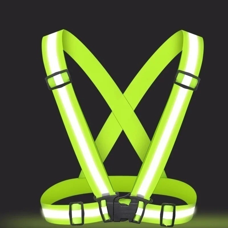 Adjustable Reflective Safety Vest High Visibility Night Running Work Jacket