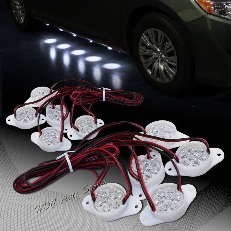 STP Style White 90-LED Underglow Under Car Puddle Lighting Lamp Universal