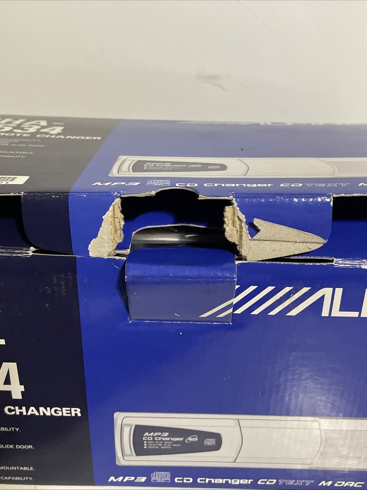 Alpine CHA-S634 CD Remote Compact Disc Changer 6 Disc Opened Box Read