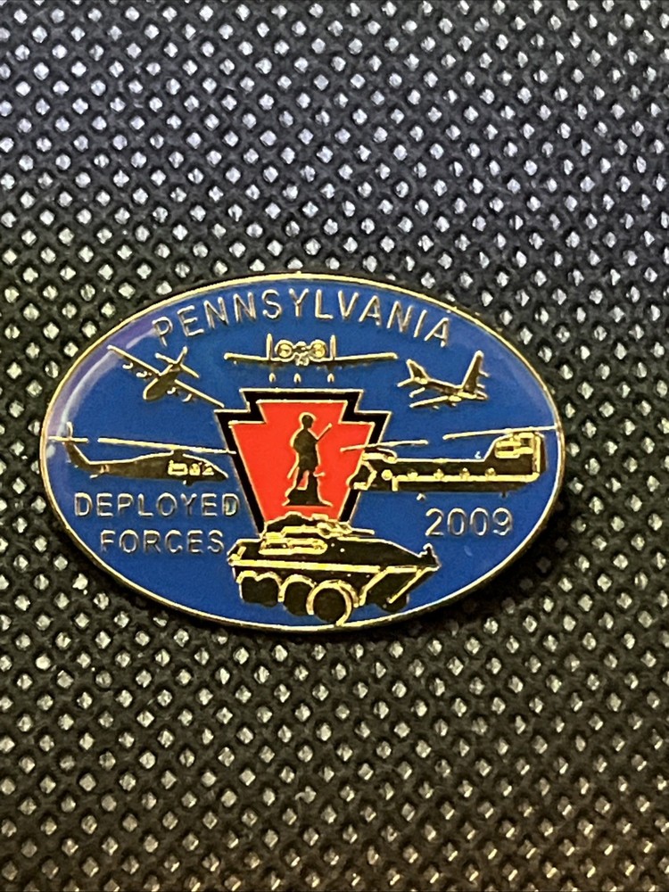 Pennsylvania Deployed Forces 2009 Lapel Hat pin Rare