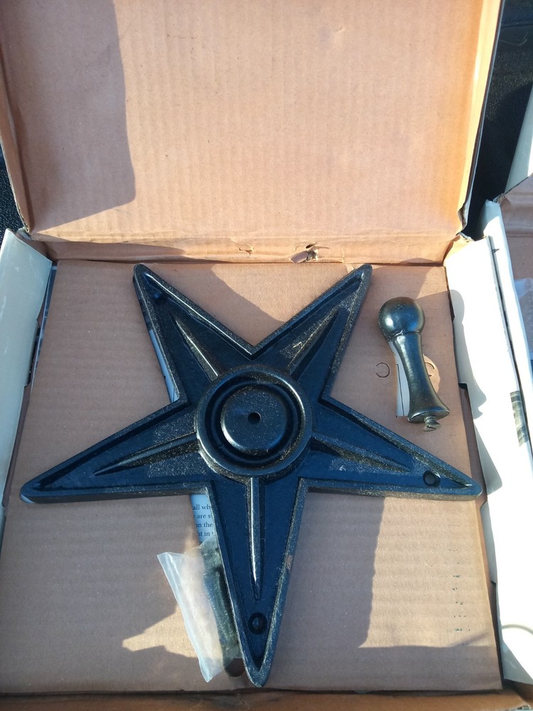 cast iron building star hook 2 sets