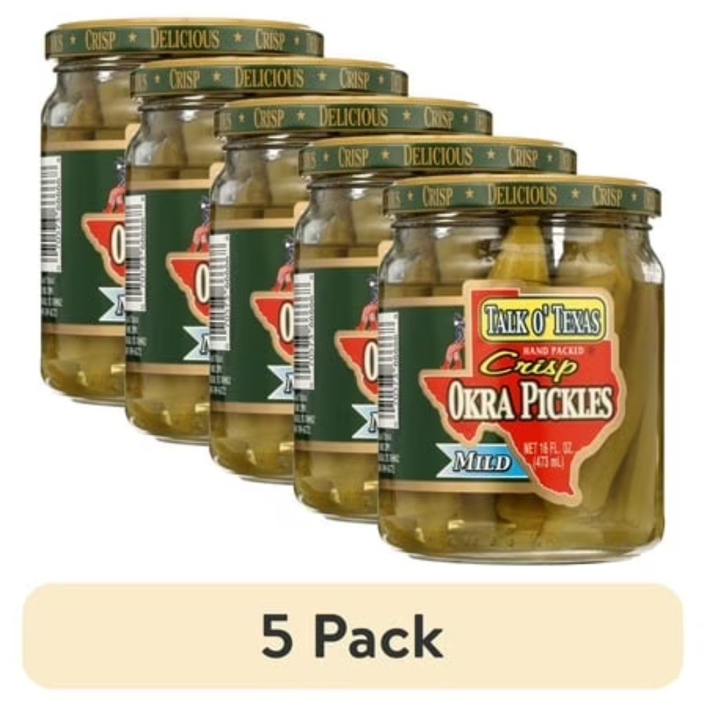 (5 pack) Mild Okra Pickles, 16 fl oz