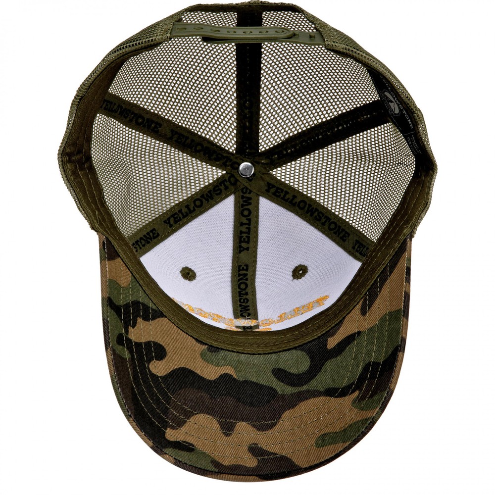 Yellowstone Dutton Ranch Camo Adjustable Trucker Hat Multi-Color