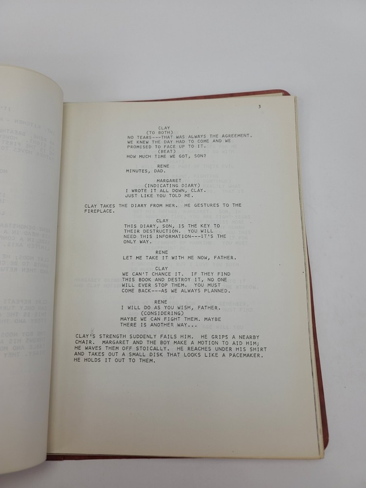 IN THE SPIDER'S WEB / Tom McGowan 1970's Unproduced Screenplay