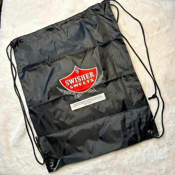 Swisher Sweets - BLACK Drawstring - Backpack - Cigar Swag