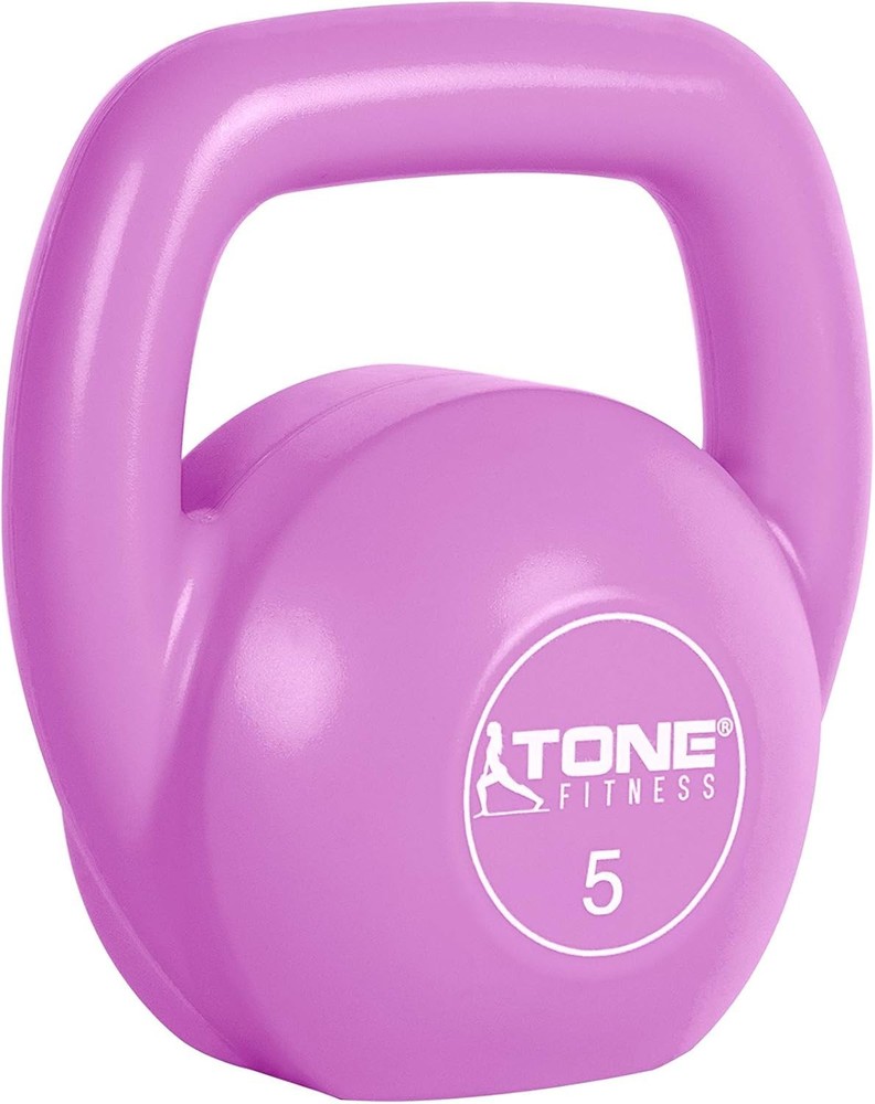 Versatile 5 lb Cement Kettlebell with Comfortable Grip for Effective Workouts