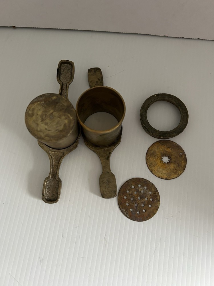 Old Brass Handcrafted Unique Small Squeezing Vermicelli Making Machine FREE SHIP