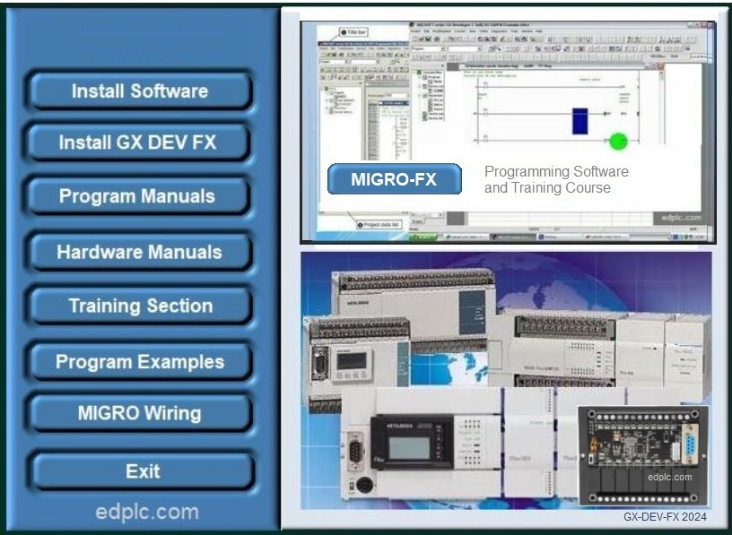 Ladder Logic Migro PLC Programming Developer Software w training section DVD