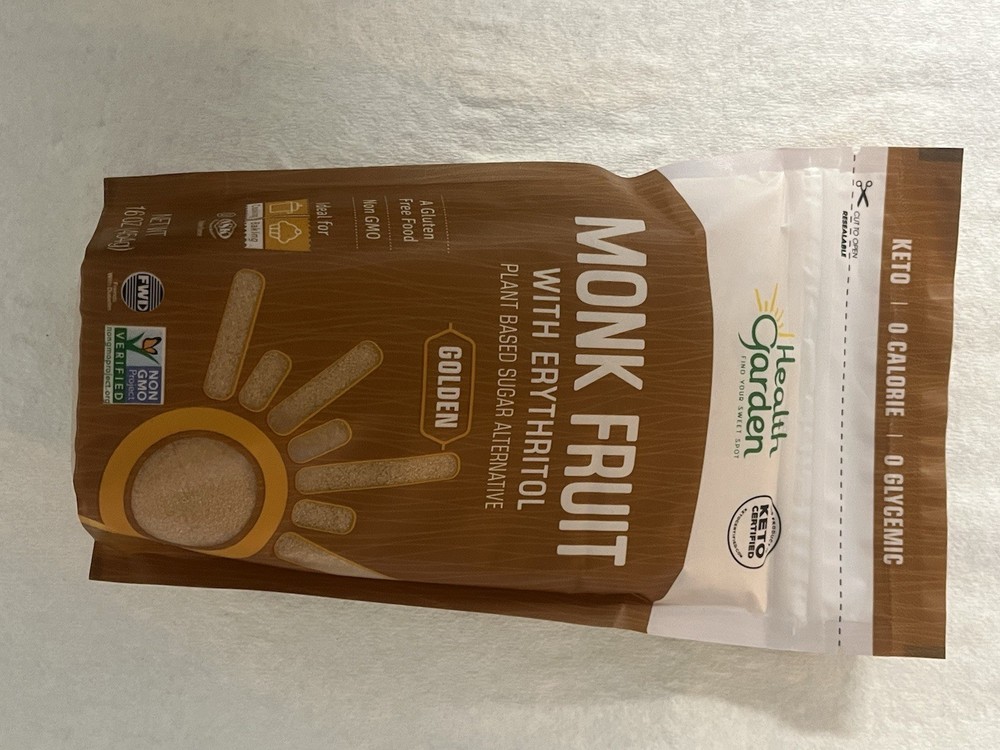 Monk fruit sweetener with erythritol
