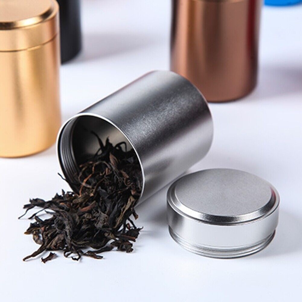Smell Proof Airtight Her Weed Bud Storage Stash Jar Tea Can Kitchen Container