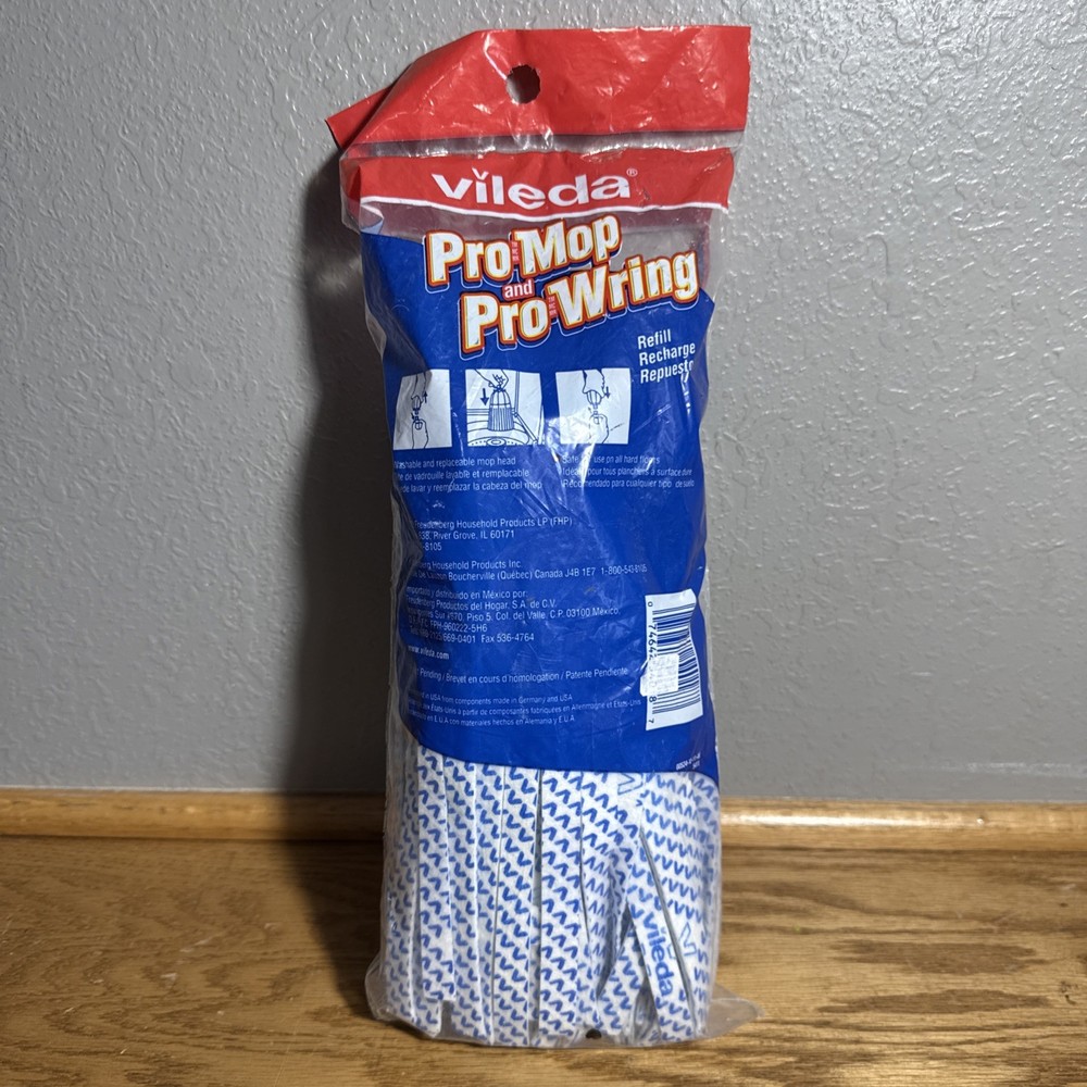 VTG 2002 Vileda Pro Mop and Pro Wring Refill Washable and Replaceable Mop Head