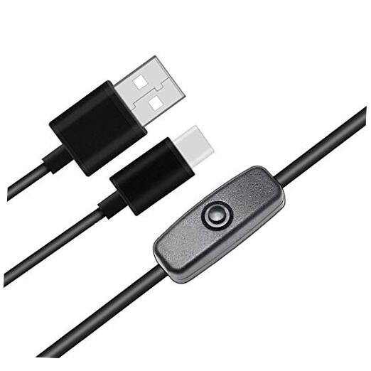 Power USB Switch Type-C Cable for Raspberry Pi 4, Replacement for Raspberry
