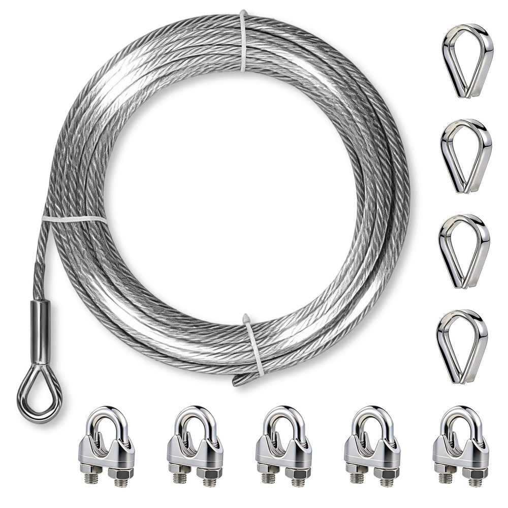 Stainless Steel Cable for Railing - 100FT 3/8" for Deck Railings System Kit