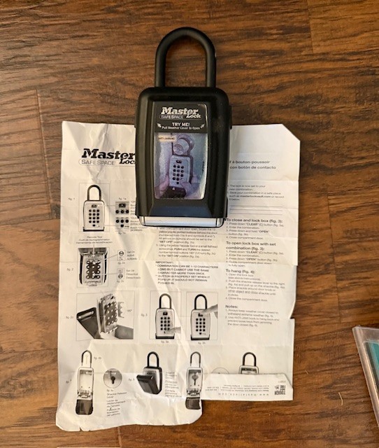 MASTER LOCK SAFE SPACE LOCK BOX #5422D