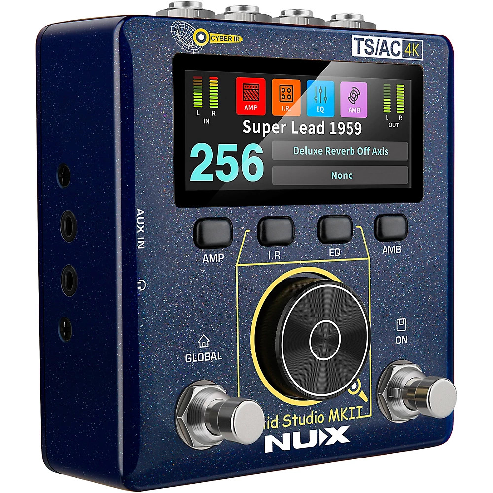 NUX Solid Studio MKII Preamp, Power Amp Simulator and IR Loader Pedal - Blue