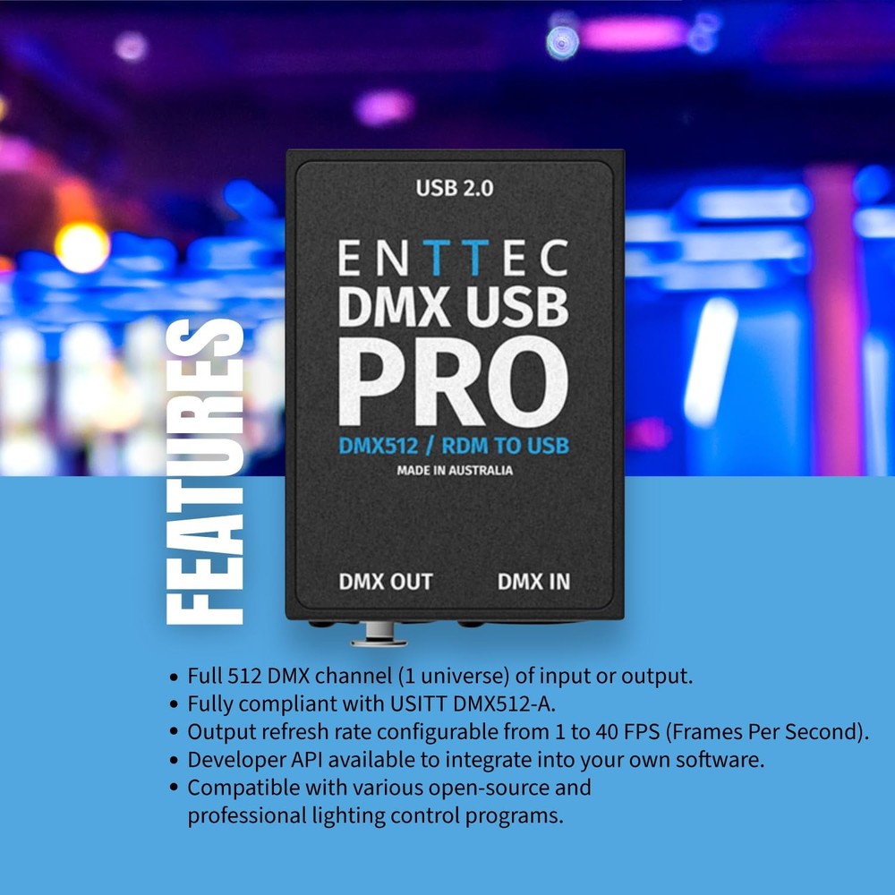 ENTTEC DMX USB Pro 512Ch USB DMX Interface