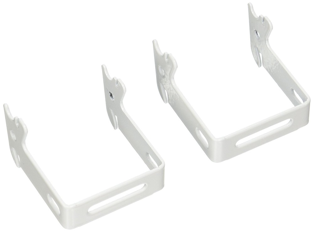 2x2 inch C-Bracket Slotted Metal Pegboard Hook Tool Board Accessory White