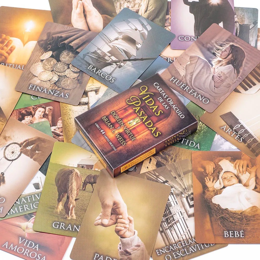 "Vidas Pasadas" Tarot 44Cards Spanish Version Divination Edition Fortune Telling
