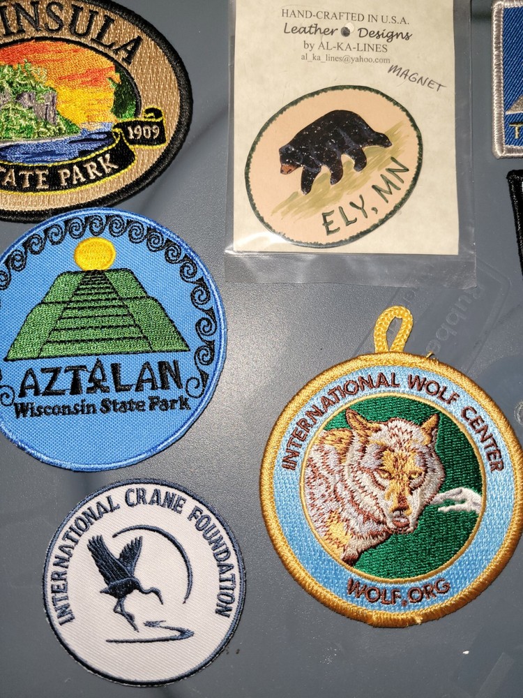 6 Patches And 1 Magnet Leather Ely,...